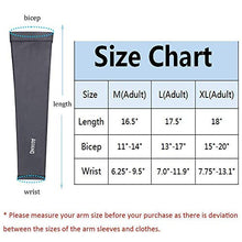 Load image into Gallery viewer, Aegend UV Protection Cooling Arm Sleeves for Men Women, Sun Sleeves to Cover Arm for Cycling, Outdoor Sports, Gray, Large

