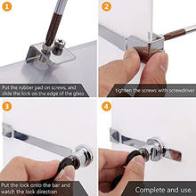 Load image into Gallery viewer, Kitmose Sliding Glass Door Ratchet Lock with Chrome Finish, Keyed Alike, Drawer Display Case Showcase Security Locks 5 Pack with 10 Keys, Fit Thickness 0.15"-0.3"
