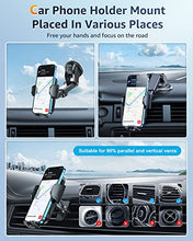 Load image into Gallery viewer, Humixx Car Phone Holder Mount [Military-Grade Super Suction &amp; Stable] Universal Hands-Free Cell Phone Holder for Car Dashboard Windshield Air Vent Car Mount for iPhone Samsung All Smartphones &amp; Cars
