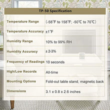 Load image into Gallery viewer, ThermoPro TP50 Digital Hygrometer Indoor Thermometer Room Thermometer and Humidity Gauge with Temperature Humidity Monitor
