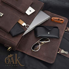 Load image into Gallery viewer, Laptop-Bag for Men and Women-Real Leather Messenger Bag Fits 18-Inch Laptop
