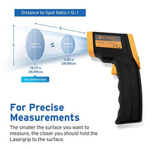Load image into Gallery viewer, Etekcity Digital Laser Temperature Gun Non-Contact IR Thermometer-58℉ to 716℉ (-50℃ to 380℃), Standard Size, Black &amp; Yellow

