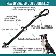 Load image into Gallery viewer, 2 Pack Dog Doorbells Premium Quality Training Potty Great Dog Bells Adjustable Door Bell Dog Bells for Potty Training Your Puppy The Easy Way - Premium Quality - 7 Extra Large Loud 1.4 DoorBells
