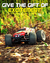 Load image into Gallery viewer, 1:12 Scale Large RC Cars 48+ kmh Speed - Boys Remote Control Car 4x4 Off Road Monster Truck Electric - All Terrain Waterproof Toys Trucks for Kids and Adults - 2 Batteries + Connector for 30+ Min Play
