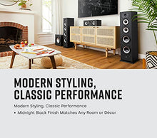 Load image into Gallery viewer, Polk Monitor XT70 Large Tower Speaker - Hi-Res Audio Certified, Dolby Atmos &amp; DTS:X Compatible, 1" Tweeter, (2) 6.5" Dynamically Balanced Woofers, (2) 8" Passive Radiators, (Single, Midnight Black)
