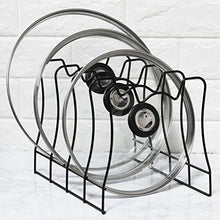 Load image into Gallery viewer, SimpleHouseware Kitchen Pot Lid Rack Holder Organizer, Bronze
