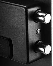 Load image into Gallery viewer, Amazon Basics Steel Home Security Safe with Programmable Keypad - Secure Documents, Jewelry, Valuables - 1.52 Cubic Feet, 13.8 x 13 x 16.5 Inches, Black

