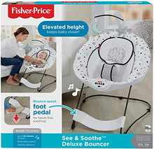 Load image into Gallery viewer, Fisher-Price Deluxe Bouncer: See &amp; Soothe, Starry Night
