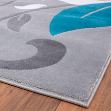 Load image into Gallery viewer, Luxe Weavers 9242 Victoria Modern Turquoise Floral Area Rug 8x10
