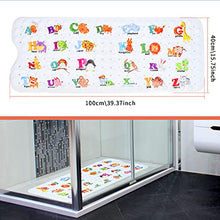 Load image into Gallery viewer, Secopad Kids Bath Mat for Tub Non Slip, 40 X 16 Inch Large Alphabet Anti Slip Toddler Baby Bath Mat
