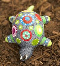 Load image into Gallery viewer, DIY Paint a Rock Pet Kit - Set of 6 (3 Frogs and 3 Turtles) - Children's Arts and Crafts - Includes Weather Resistant Paints and Paintbrush - Indoor Bedroom or Outdoor Yard and Garden Display - 1.25'' - 5.75'' H

