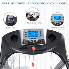 Load image into Gallery viewer, MaxKare Electric Folding Treadmill Auto Incline Running Machine 2.5HP Power 8.5MHP Speed 12-Level Adjustment with 15 Pre-Set Training Programs Large LCD Display Cup Holder for Home Use
