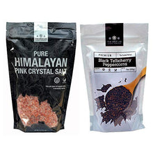 Load image into Gallery viewer, The Spice Lab Himalayan Pink Salt and Tellicherry Black Peppercorn Value Bundle for Grinders
