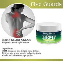 Load image into Gallery viewer, Hemp Extract Pain Relief Cream 56000 Mg- Hemp Cream with EMU oil, Turmeric, Frankincense MSM and Hemp, Relieves inflammation, Muscle, Joint, Back, Knee, Nerves &amp; Arthritis Pain - Made in USA
