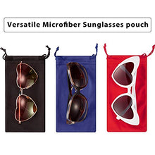 Load image into Gallery viewer, 25 Pieces Microfiber Case Pouch Bag Glasses Sunglasses Case Soft Pouch with Eyeglass Cleaning Cloth (Multicolor 1)
