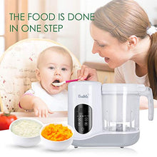 Load image into Gallery viewer, Bable 6 in 1 Baby Food Maker for Toddlers - Multifunctional Food Processor with Steam, Blend, Chop, Sterilize, Warm Milk, Warm Food, Touch Control Panel, Auto Shut-Off
