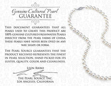 Load image into Gallery viewer, THE PEARL SOURCE 14K Gold 7.0-7.5mm AAA Quality Round White Freshwater Cultured Pearl Necklace for Women in 18" Princess Length
