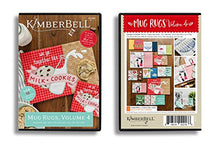 Load image into Gallery viewer, Kimberbell Mug Rugs Volume 4 Machine Embroidery CD - KD599: Easy Step-By-Step Instructions, 10 Designs, All Designs Made Entirely In 5"x7” Hoop, Bonus - 2 Designs Available In 8”x12” Hoop, Made in USA
