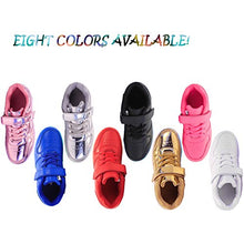 Load image into Gallery viewer, Voovix Kids LED Light Up Shoes Shiny Low-Top Sneakers for Boys and Girls Child Unisex(Pink01,29)
