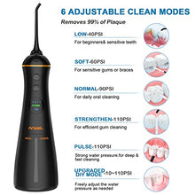 Load image into Gallery viewer, Water Flosser and Electric Toothbrush Combo, Cordless Dental Oral Irrigator with 6 Modes 6 Jet Tips &amp; 4 Brush Heads, LCD Display &amp; DIY Mode, 300ML IPX7 Waterproof Teeth Cleaner for Braces Bridges Care
