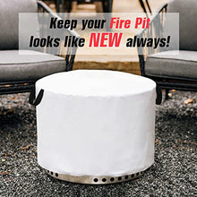 Load image into Gallery viewer, Tiga Fire Pit Shelter Cover Solo Stove Yukon, Round Fire Place Weatherpoof Cover Solo Stove Ranger, Heavy Duty 600D Polyester Oxford, Waterproof, Weatherpoof UV proof Drawstring &amp; Storage Bag

