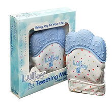 Load image into Gallery viewer, LuliJoy Teething Mitten Set of 2 – Baby Glove Teether Toys for Boys &amp; Girls – Adjustable Strap Stays on Infant Hands – BPA-Free Silicone Teether for Natural Baby Pain Relief, Sensory Stimulation
