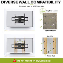Load image into Gallery viewer, USX MOUNT Full Motion TV Wall Mount for Most 47-84 inch Flat Screen/LED/4K TVs, TV Mount Bracket Dual Swivel Articulating Tilt 6 Arms, Max VESA 600x400mm, Holds up to 132lbs, Arms Up to 16" Wood Stud
