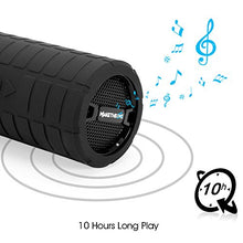 Load image into Gallery viewer, Bluetooth Wireless Speaker, MakeTheOne Portable Waterproof and Wearable Outdoor Speaker with 3.5mm Aux MicroSD Input HiFi Bass for Mountain Bike Bicycle Electric Scooter (Black)

