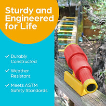 Load image into Gallery viewer, Jungle Gym Kingdom Playground Accessories - Red Pirate Ship Telescope for Kids - Plastic Accressory for Outdoor Playhouse, Playset, Backyard Swing Set - Replacement Parts for Treehouse

