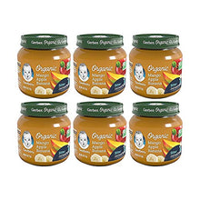 Load image into Gallery viewer, Gerber 2nd Foods Baby Food Jars, Organic Mango Apple Banana, 4 Ounce, Pack of 6
