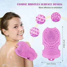 Load image into Gallery viewer, Exfoliating Silicone Body Scrubber - Shower Body Brush with Two Sides - Body Exfoliator Brush for Massage and Foam
