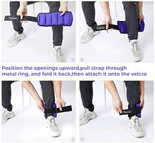 Load image into Gallery viewer, Sportneer Adjustable Ankle Weights for Women &amp; Men,Durable Ankle Wrist Arm Leg Weights Strap for Fitness, Exercise, Walking, Jogging, Gym, Aerobics, Workout,1-5 lbs Each Pack, 2 Pack 2-10 lbs,Purple
