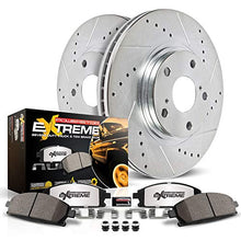 Load image into Gallery viewer, Power Stop K2067-36 Front Z36 Truck &amp; Tow Brake Kit, Carbon Fiber Ceramic Brake Pads and Drilled/Slotted Brake Rotors
