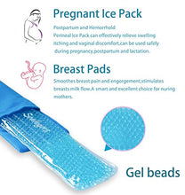 Load image into Gallery viewer, Perineal Ice Packs for Postpartum, Perineal Cold Packs, Reusable Perineal Ice Packs for Postpartum and Hemorrhoid Pain Relief,Women After Pregnancy, Hemorrhoids(2 Pcs+3 Washable Sleeves/10X2.4in)

