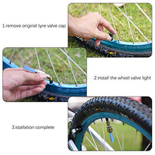 Load image into Gallery viewer, Besmon LED Bike Wheel Light, Waterproof Bicycle Wheel Tire Value Cap Light for Front &amp; Rear Wheel(4 Pack)
