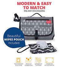 Load image into Gallery viewer, Portable Baby Changing Pad for Changing Diaper, Waterproof and Lightweight Easy to Carry and Travel, Portable Changing Station with Built in Pillow and Changing Mats.
