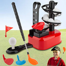 Load image into Gallery viewer, Kids Golf Set,Outside Toys for Kids Golf Clubs with 3 Club Heads 15 Training Toy Golf Balls &amp; Clubs Equipment Indoor Exercise Game Kids Outdoor Toys Gifts for 3 4 5 6 7 8 Year Olds Boys Toddlers Girls
