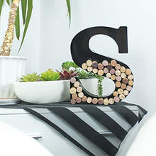 Load image into Gallery viewer, Made Easy Kit Metal Letter Wine Cork Keepsake Saver &amp; Holder Monogram w/Free Wall Mount Kit A-Z (Letter L, Large)
