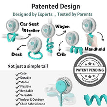 Load image into Gallery viewer, Moomet Mini Portable Stroller Fan | Flexible Monopod | USB Rechargeable Battery
