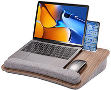 Load image into Gallery viewer, HUANUO Lap Laptop Desk - Portable Lap Desk with Pillow Cushion, Fits up to 15.6 inch Laptop, with Anti-Slip Strip &amp; Storage Function for Home Office Students Use as Computer Laptop Stand, Book Tablet
