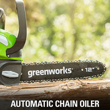 Load image into Gallery viewer, Greenworks 40V 12-Inch Cordless Chainsaw, 2.0Ah Battery and Charger Included
