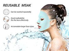 Load image into Gallery viewer, 5 Pieces Reusable Silicone Facial Mask Facial Mask Cover Silicone Skin Mask Reusable Moisturizing Face Silicone Face Wrap for Sheet Prevent Evaporation Masks Face Care Tool (Vivid Colors)
