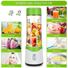 Load image into Gallery viewer, Portable Blender, Personal Size Blender USB Handheld Blender Cup with 6 Blades for Shakes and Smoothies, BPA Free Double Juicer Cup, Mini Travel Blender for Home Sports Office Gym and Outdoors (300ml/500ml)
