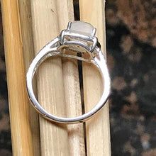 Load image into Gallery viewer, Natural Rainbow Moonstone 925 Solid Sterling Silver Engagement Ring Size 4.75, 5, 5.75, 6, 6.75, 8, 8.75, 9
