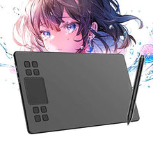 Load image into Gallery viewer, Drawing Tablet VEIKK A50 Graphics Pen Tablet 10x6 inch Active Area,with Smart Gesture Touch and 8 Express Keys,8192 Levels Battery Free Pen,Support Tilt Function Work for MAC Wins and Android/Linux
