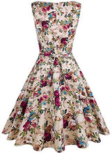 Load image into Gallery viewer, OWIN Women's Vintage 1950's Floral Spring Garden Picnic Dress Party Cocktail Dress
