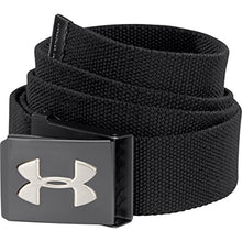 Load image into Gallery viewer, Under Armour Men's Webbing Golf Belt, Black (001)/Graphite, One Size Fits All
