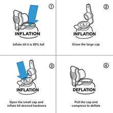 Load image into Gallery viewer, Inflatable Travel Foot Rest Pillow | Kids Airplane Bed | Adjustable Height Leg Pillow | Make a Flat Bed for Kids and Toddlers | Great for Airplane, Train, car（Grey, 2 Pack）
