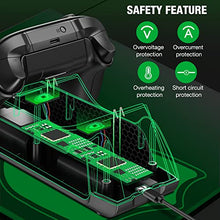 Load image into Gallery viewer, Controller Charger Station for Xbox with 2x1800mAh Rechargeable Battery Packs for Xbox Series X/S|Xbox One/X/S/Elite Controller, Fast Charging Dock Station for Xbox 1 Controller with 4 Battery Covers
