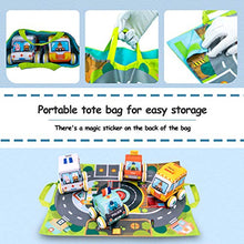 Load image into Gallery viewer, UNIH Pull-Back Vehicle Baby Toys of Soft Plush Car Set with Play Mat (Storage Bag), for Toddlers Aged 1 2 3 Year Old Gift

